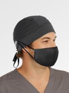 Maevn NC015 Unisex Scrub Cap With Button For Mask Strap 