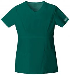 Cherokee WorkWear 24703 Core Stretch Junior Fit V-Neck Top