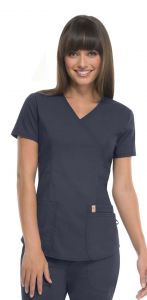 Scrubs Code Happy V-Neck 46600A CACH Caribbean Blue Antimicrobial Free Shipping 
