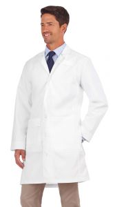 White Swan Meta Men's 1199 Trench Style 38” Lab Coat *CLEARANCE no return or exchange*