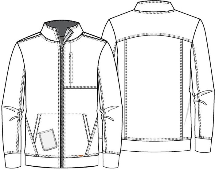 Cherokee Form CK399 Men's Zip Front Jacket