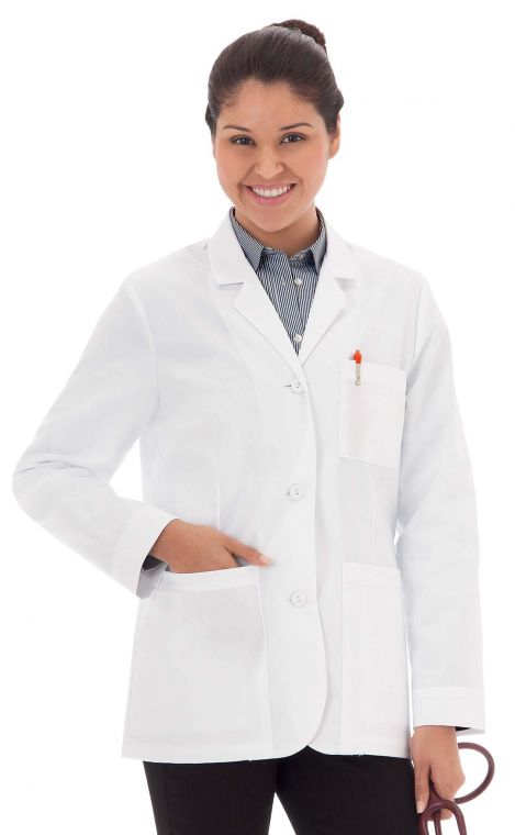 677 Meta Labwear Women's Seven pockets Consultation Lab Coat White 