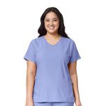 WonderWink W123 6755 Women's Y-Neck Wrap Scrub Top