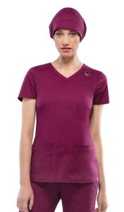 Dickeis EDS Signature Stretch 85948 V-neck Top *CLEARANCE no return or exchange*