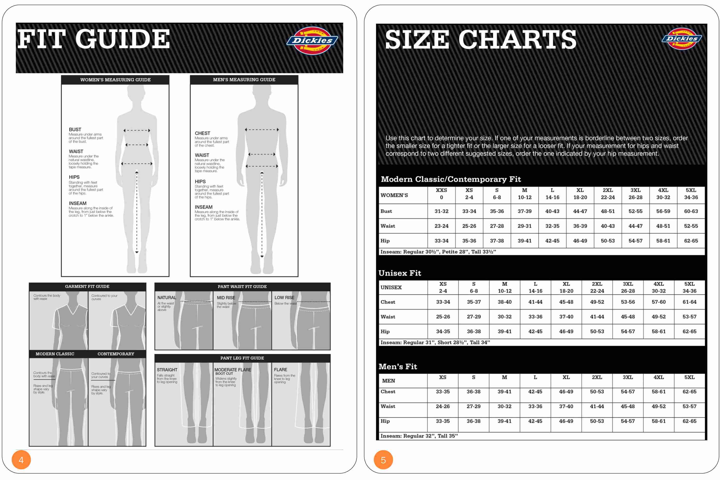 Sizing Chart