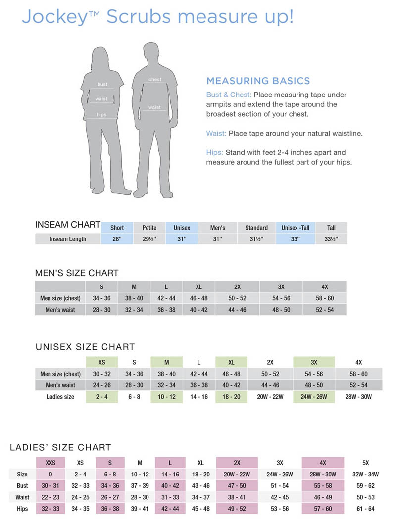 Jockey Com Size Chart